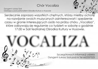 Nabór do chóru Vocaliza w Husowie