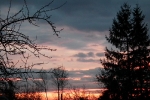 Listopadowe niebo o zachodzie słońca - Socha Agata